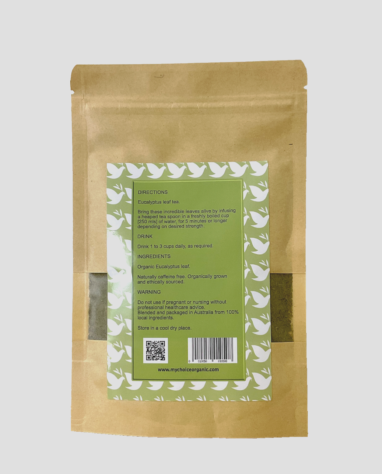 Eucalyptus Leaf Tea My Choice Organic 50g loose leaf tea - Image 2